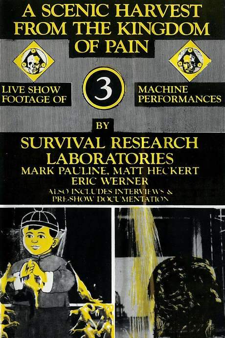 An archival look at three Survival Research Laboratories shows from 1983‑84, following Stu, the organization’s test subject, as he learns to pilot the four‑legged Walking Machine. The film also captures a ten‑barrel shotgun display and the blaring soundtrack of “Stairway to Hell,” offering a rare glimpse of SRL’s kinetic contraptions and pyrotechnic spectacles.